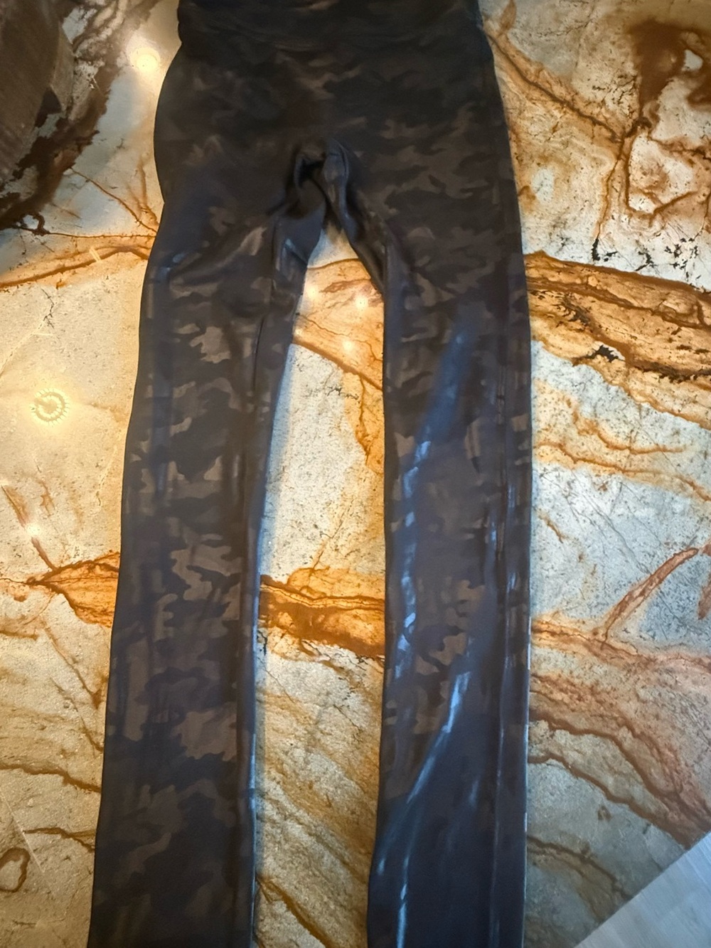 Women’s SPANX Leather Look Camo Leggings